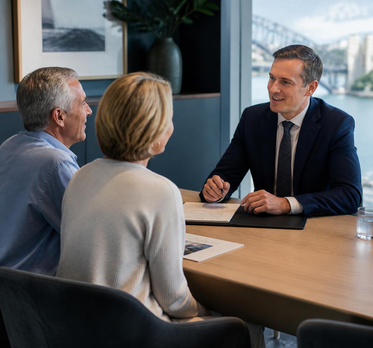 A Caissa Holdings adviser meeting with clients