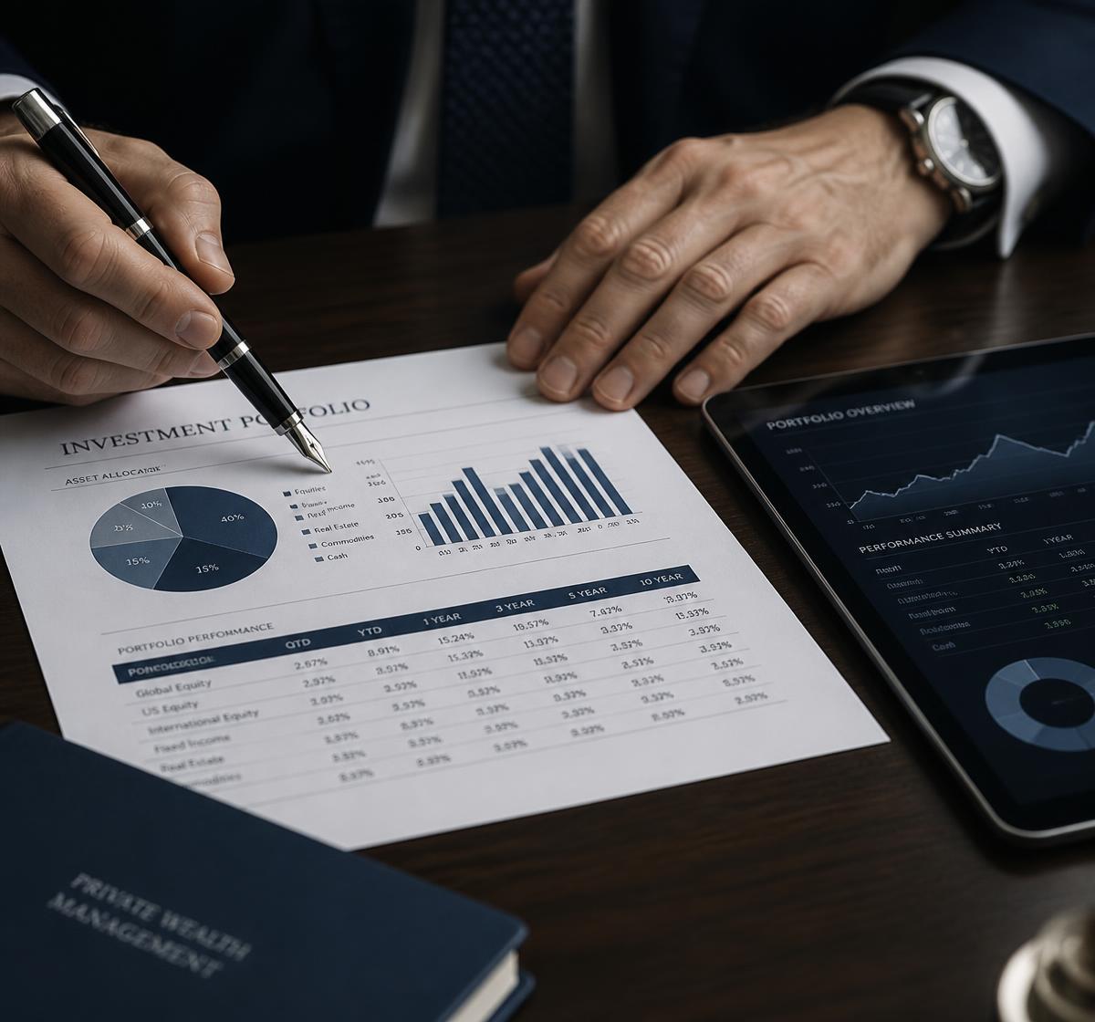 Reviewing an investment portfolio report
